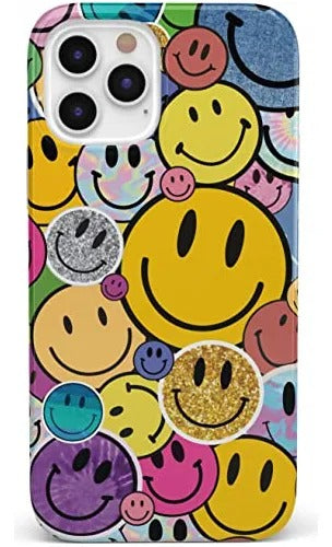 Casely iPhone Case | All Smiles | Smiley Face Sticker | Classic Ultra Slim Design | Compatible with MagSafe Casely iPhone Case | All Smiles | Smiley Face Sticker | Classic Ultra Slim Design | Compatible with MagSafe